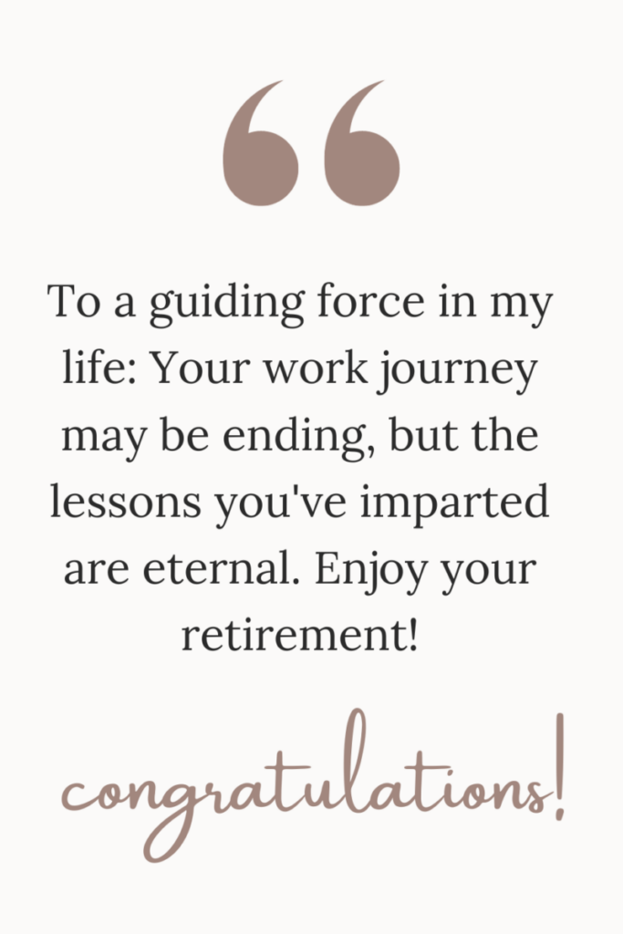 quote for father-in-laws who are retiring