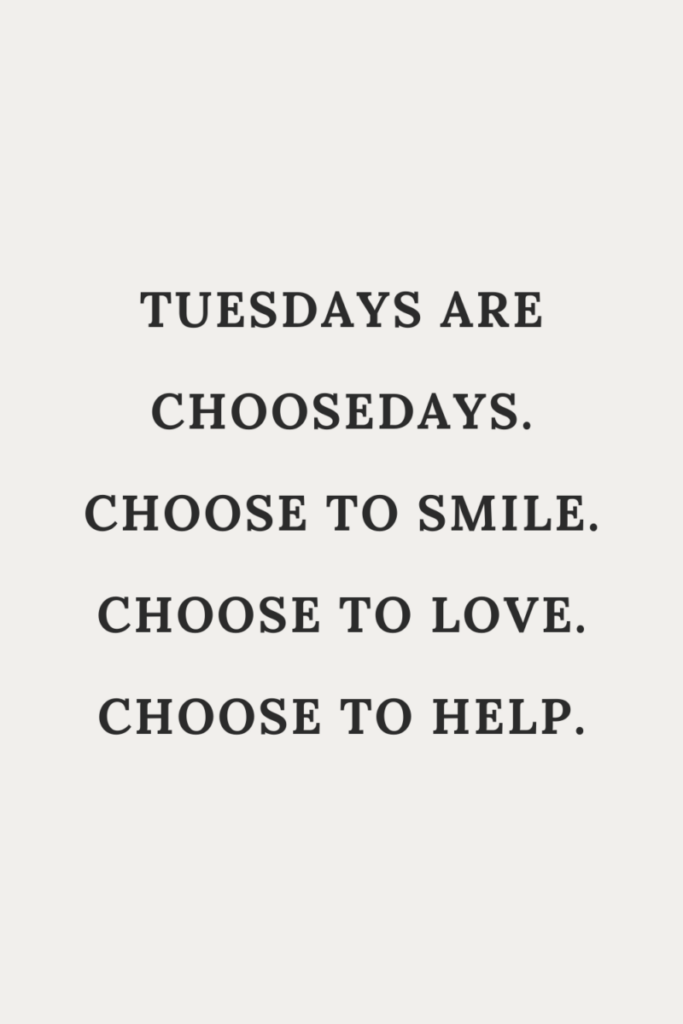 Quote about Tuesday