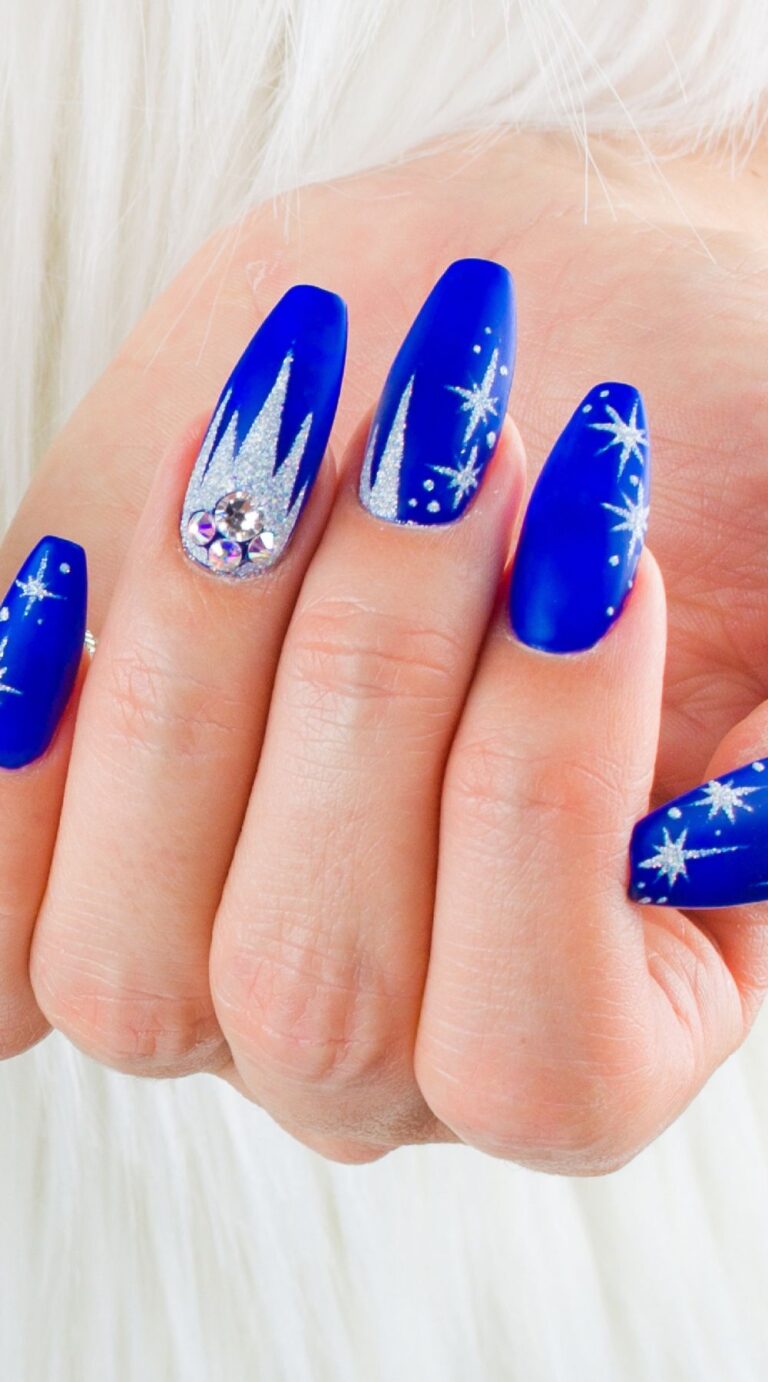 Pretty Blue Nails Inspo